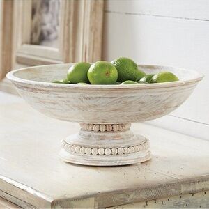 Mud Pie Beaded Pedestal Bowl